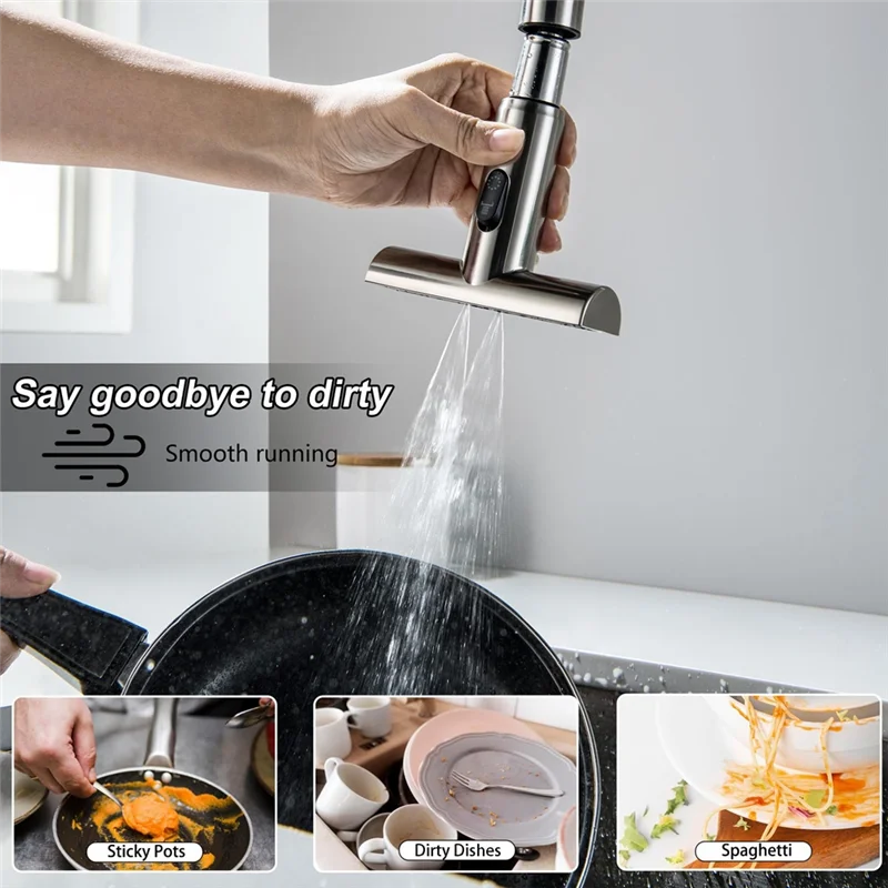 

T98C-Faucet Replacement Head Sink Sprayer Replacement Pull Down Kitchen Faucet Head Replacement