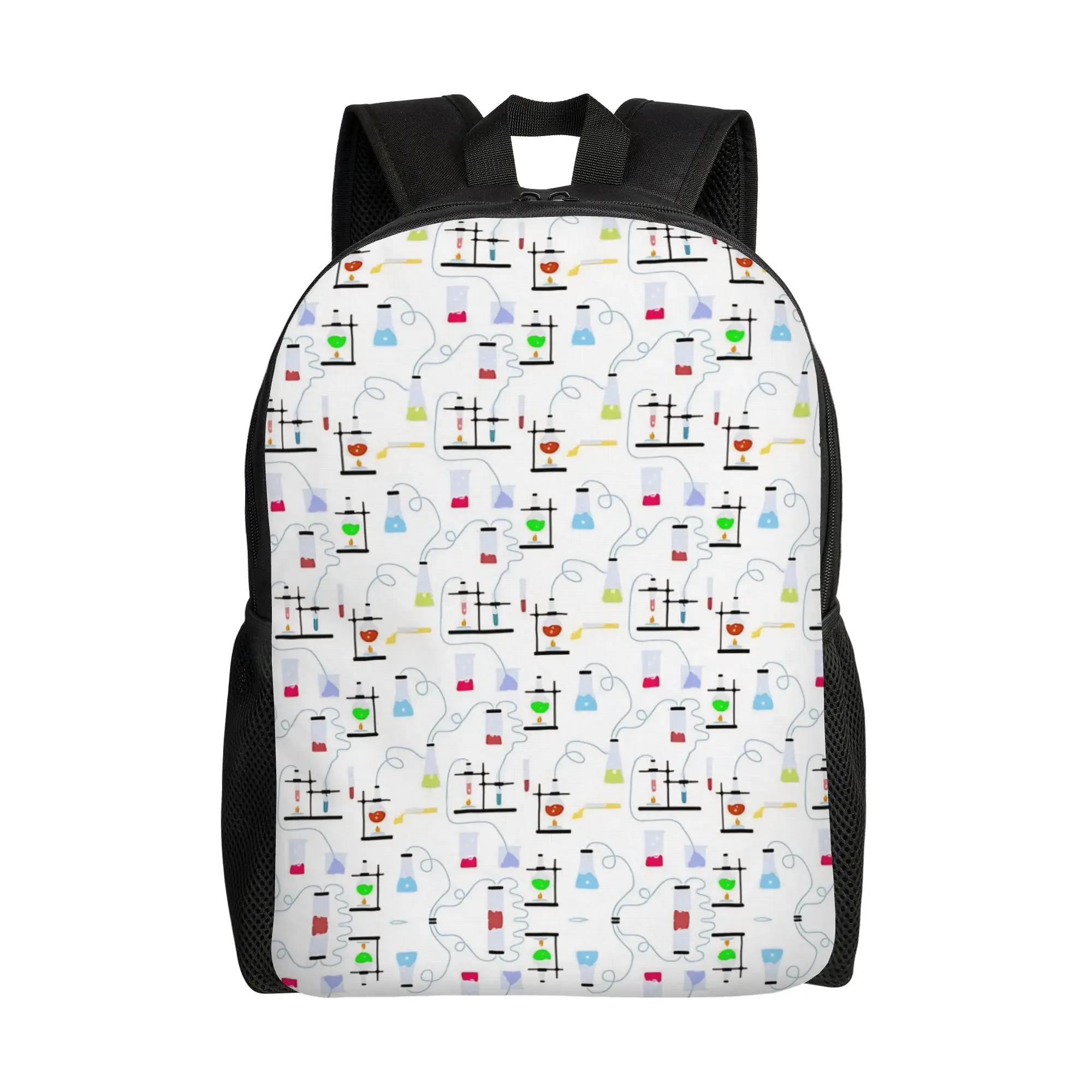 Chemistry Science Test Tubes Lab School Subject Backpack  Leisure Backpacks Female Trekking Big School Bags Designer Rucksack