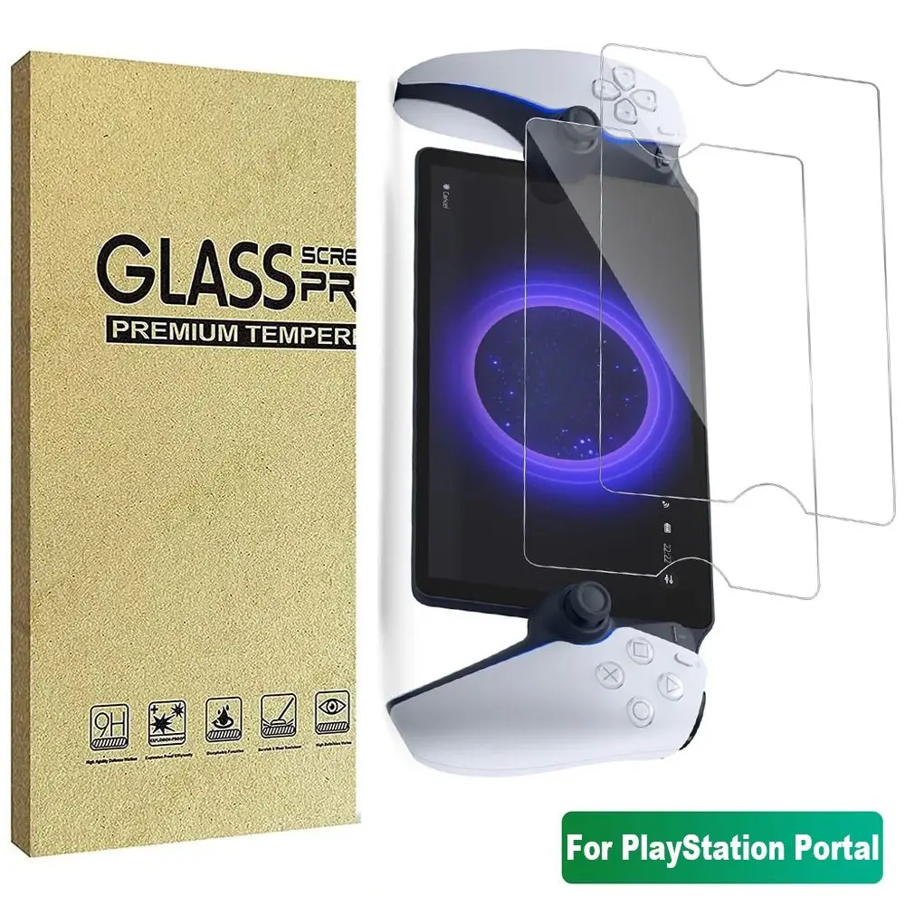 2pcs Handheld Console Screen Protector Game Accessories 8 inch Protective Film Anti Fingerprint for Sony PlayStation Portal