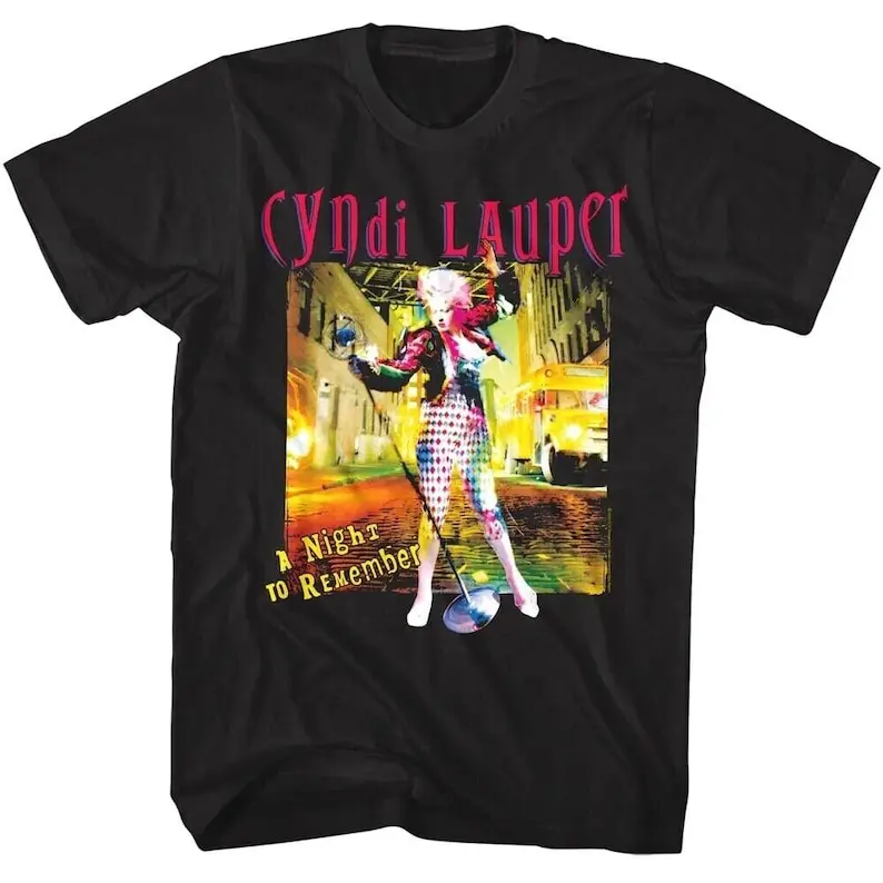 Cyndi Lauper Men's T-Shirt A Night to Remember Album Tees