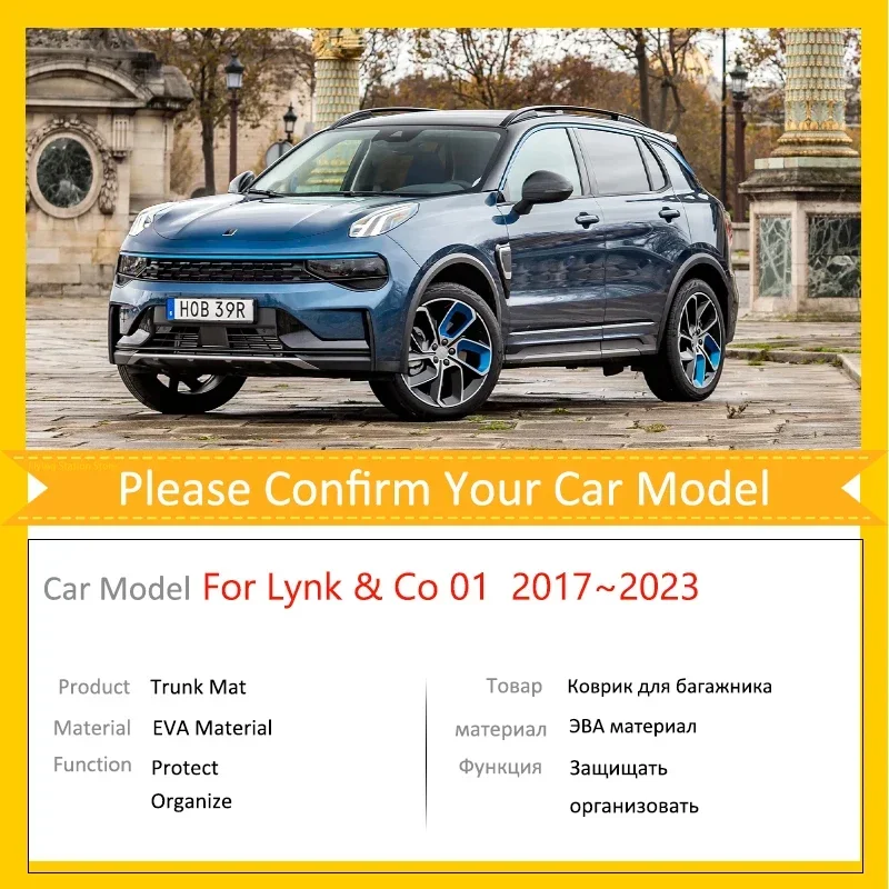 Caixa de carga traseira para lynk & co 01 cx11 2017 ~ 2023 tapetes tronco do carro acessórios almofada bagagem piso eva tapete protetor 2021 2022