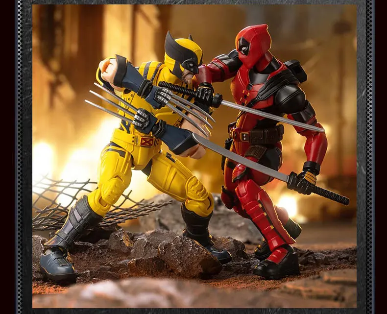 Blokees Deadpool 3 Wolverine Action Figures Spider-Man Movie Version Deadpool & Friend Series Collections Figures Adult Gift