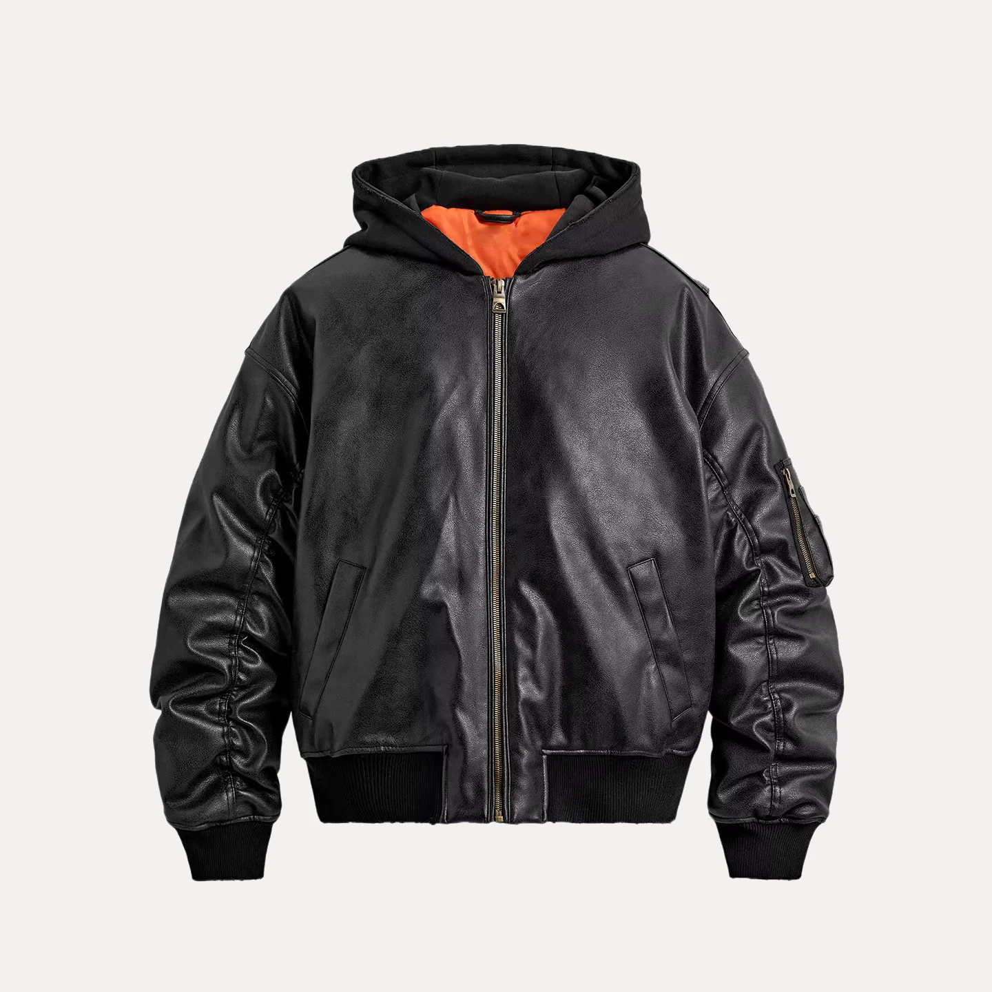 Faionable Allentato Giuntura Con Cappuccio Jaet Autunno 2025 Capispalla Personali Stand Fit Lungo Chiusura con Cerniera Bianca Casual