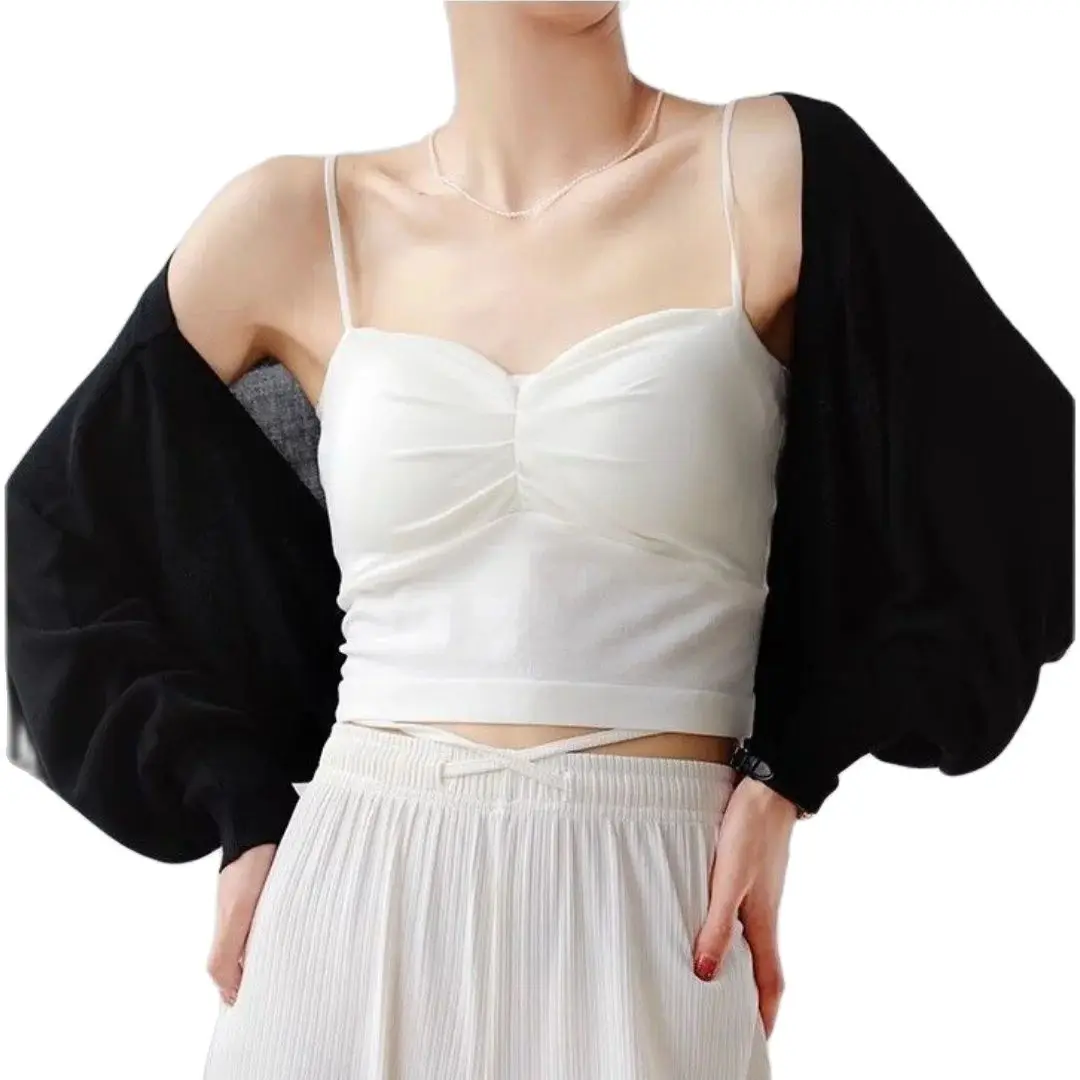 Bolero de boda de manga larga para mujer, chaqueta de Boda nupcial, accesorios de capa, blanco y negro de novia vestido de fiesta, túnicas de