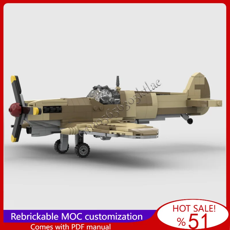 

533 детали Mk VB, модель боевого самолета MOC, строительные блоки, кирпичи, наборы «сделай сам», креативная сборная игрушка для детей, популярный рождественский подарок
