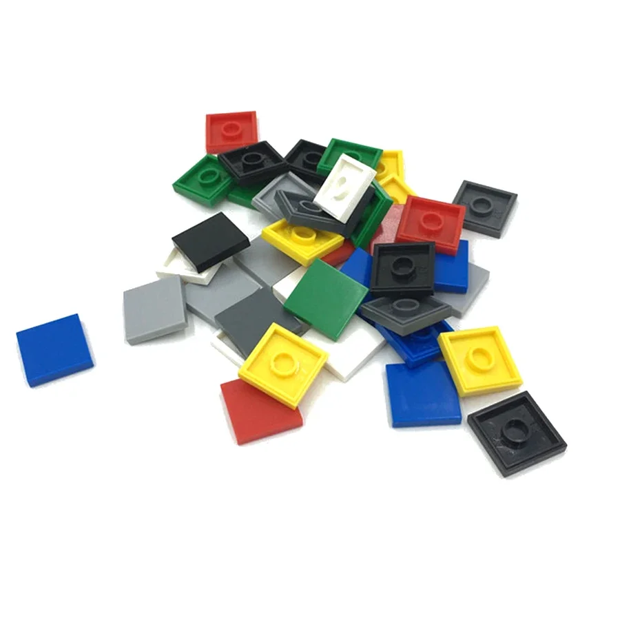 50 stücke DIY Bausteine 2*2 Figur Ziegel Keramik Fliesen 2x2 Pädagogisches Kreative MOC Ziegel 3068 glatte Flache Fliesen Spielzeug
