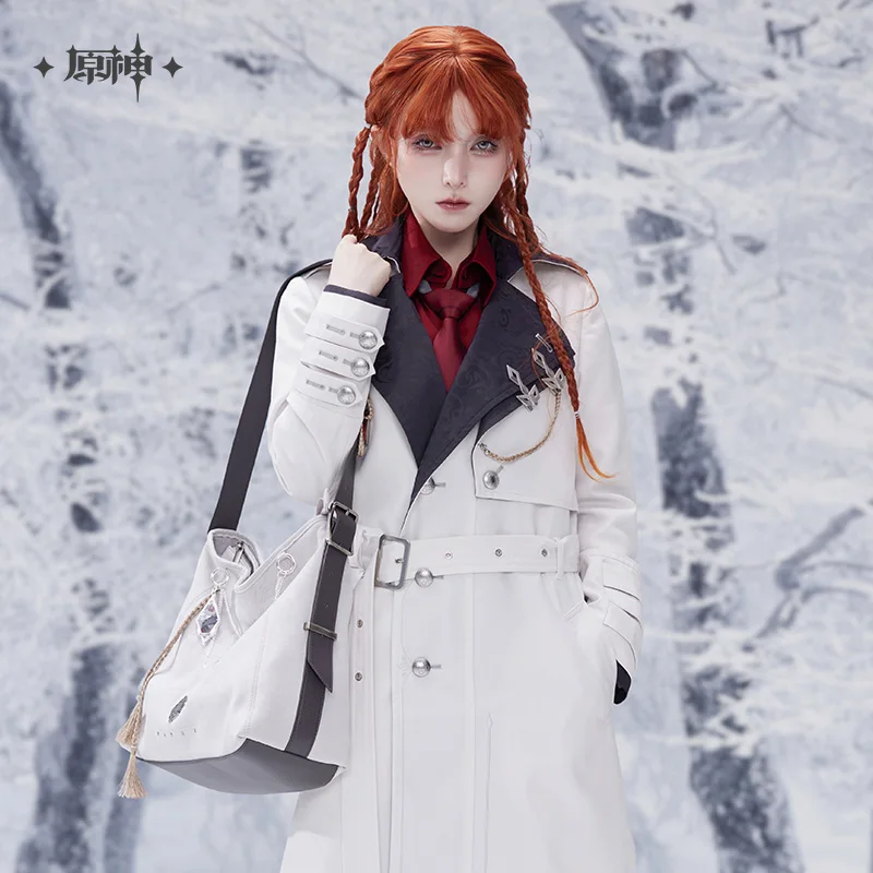 ​ ​ Genshin Impact официальная серия Frost and Flame сумка через плечо Fatui Harbingers Arlecchino Sandrone Scaramouche сумка для косплея ​ ​