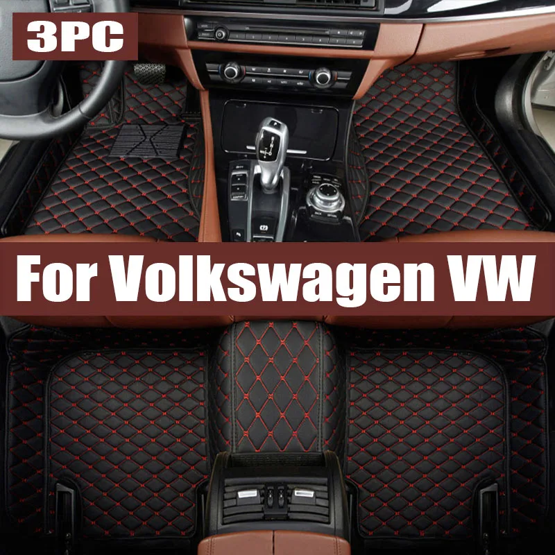 

Car Floor Mat for Volkswagen VW Polo R-Line MK6 2018~2023 2019 2020 Part Foot TPE Liner Carpet Pad Custom Cover Rug trunk mat