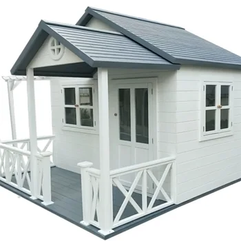 Outdoor leisure chalet children's play room kindergarten assembly tree house wooden house interactive preservative wood mobile w