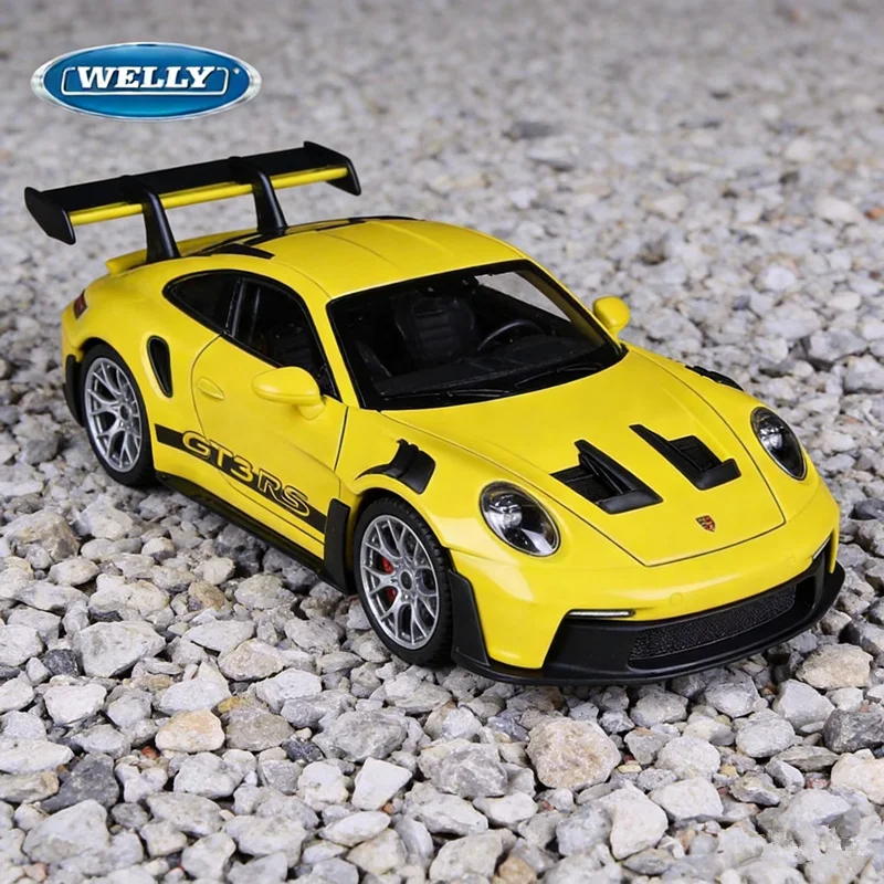 

Модель спортивного автомобиля Welly 1:36 Porsche 911 GT3 RS из сплава, имитация гоночного автомобиля, литая металлическая модель, игрушка для детей, подарок