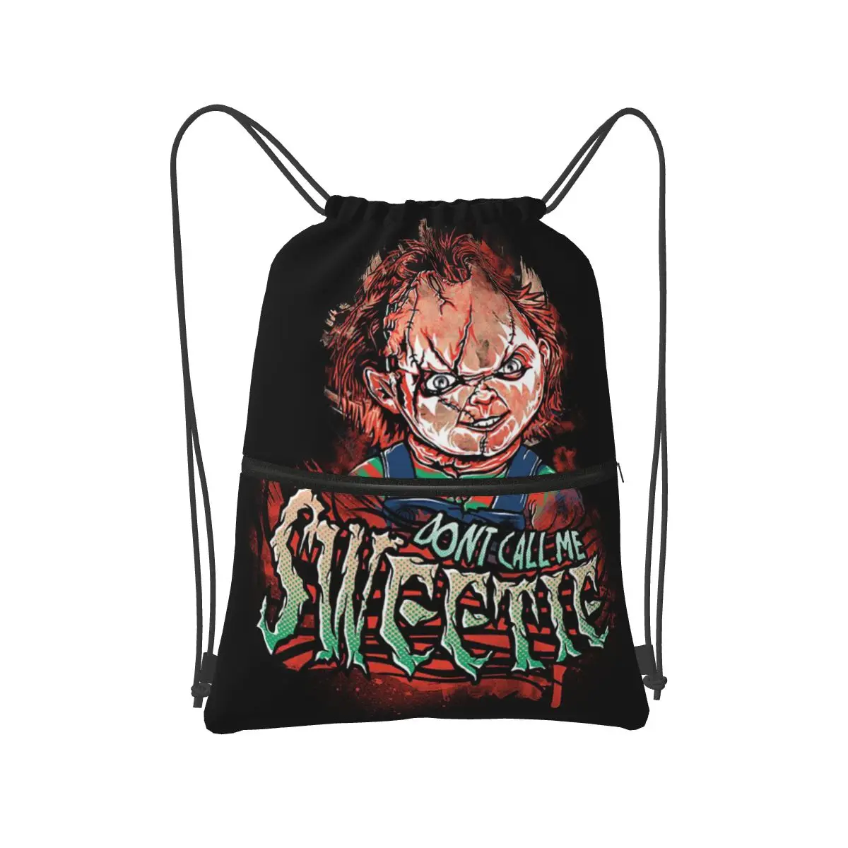 

Good Guys Child's Play Chucky - Killer Doll Backpacks Portable Drawstring Bags Shoes Bag Book Bags for Travel Students
