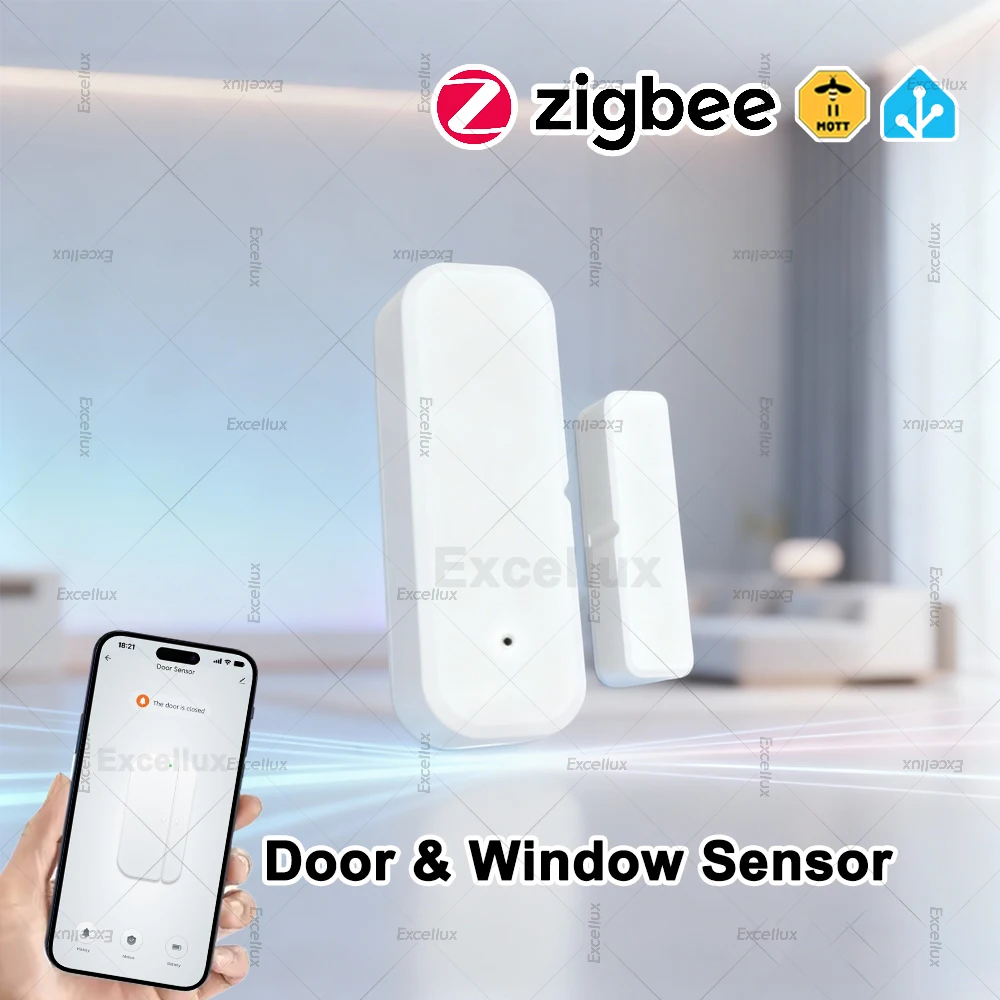 Zigbee Door Window Sensor Wireless Magnetic Anti-theft Contact Detector Smart Home Security Automation Remote Monitor,For Z2MQTT