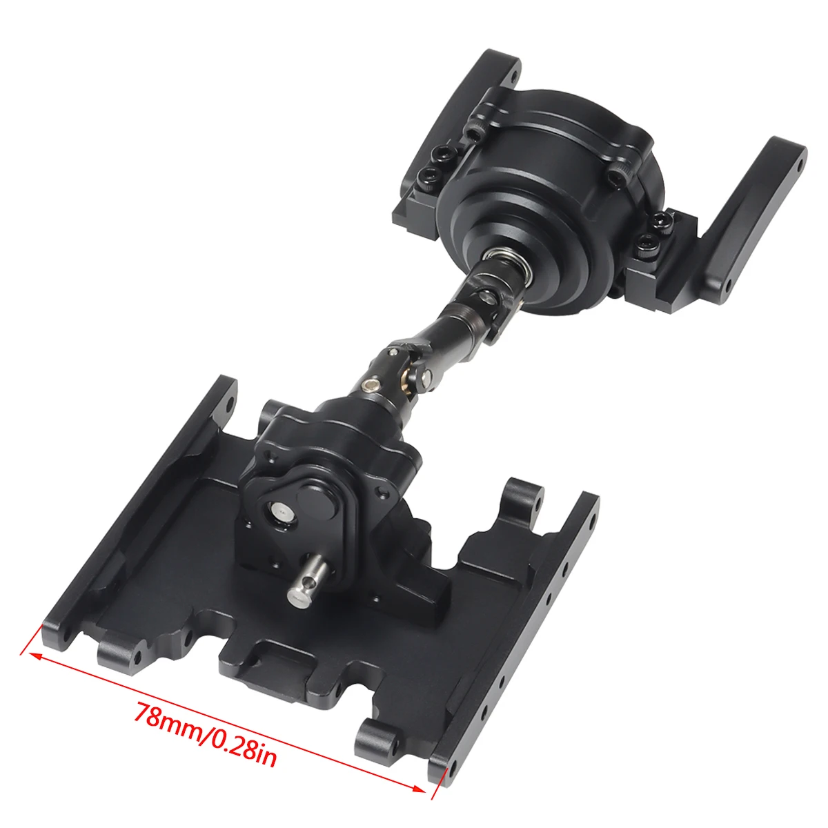 SCX10 II Trasmissione Planetaria con Pignone Caso di Trasferimento Piastra Paramotore Set per 1/10 RC Crawler Auto FAI DA TE 90046 90047 Aggiornamento del Telaio