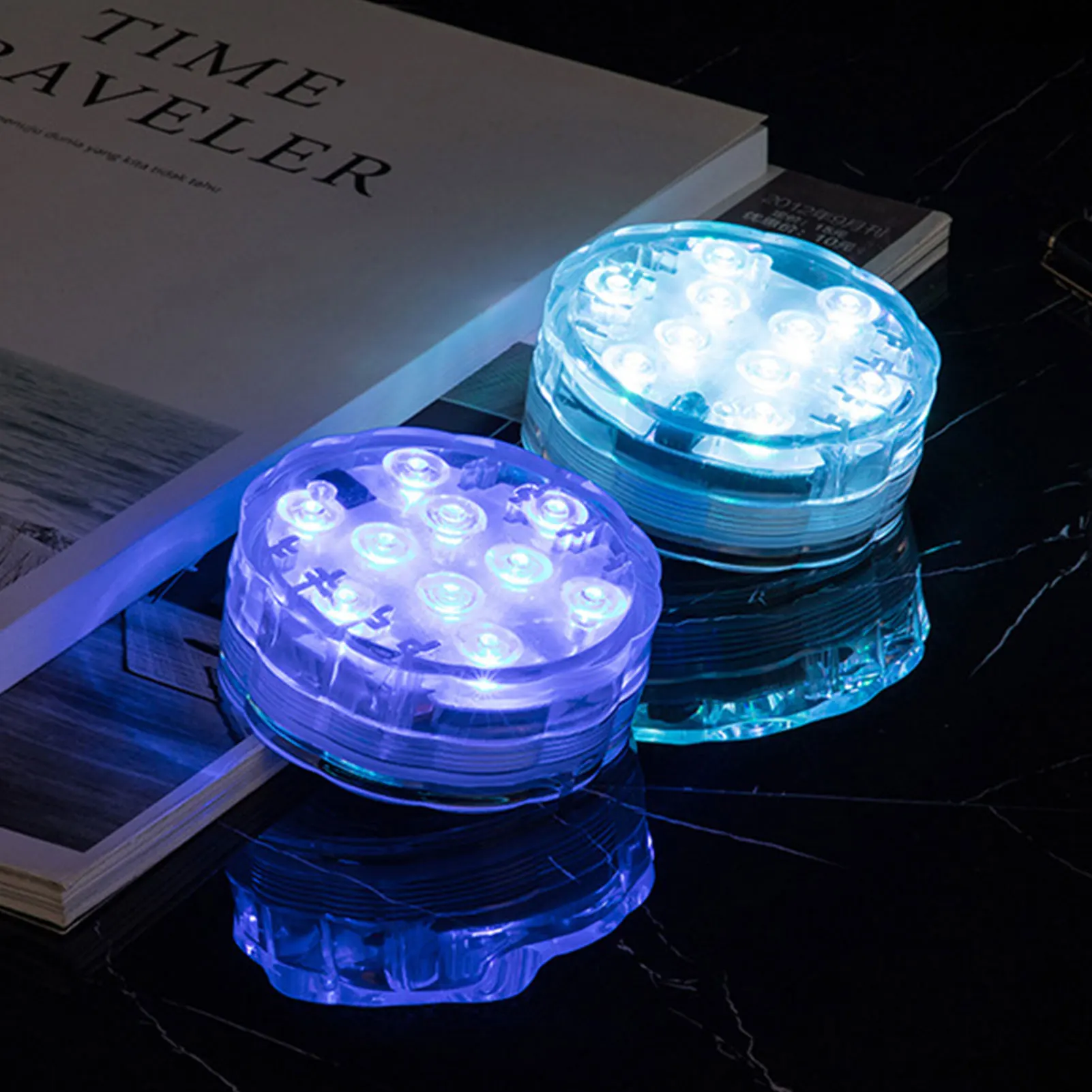 Pool LED Lights Waterproof Submersible Led Pool Lights 13 LEDs Pool Lighting With Rf Remote Control IP68 Underwater LED Magnetic