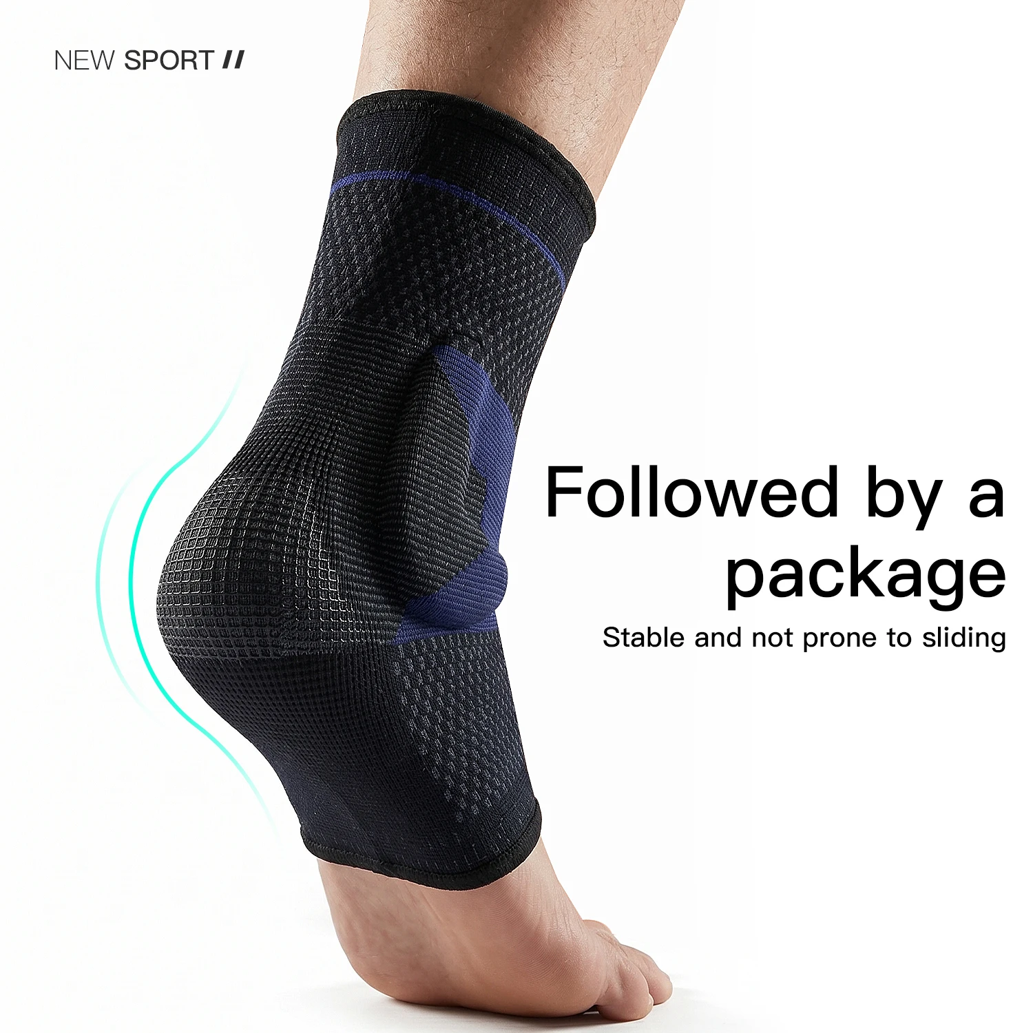 1PC Vilico Men's and Women's Sports Ankle Cover Thin Silicone Anti Slip Breathable Design Basketball Cycling Fitness Universal F