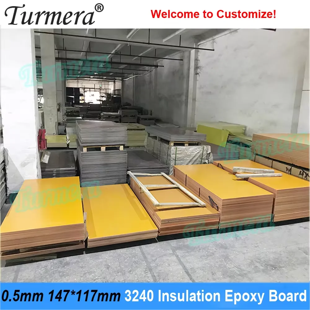 Turmera 3240 Insulation Epoxy Plate 0.5mm Thickness 147*117mm for 3.2V 50Ah 40Ah 60Ah 280Ah 12.8V Lifepo4 Batteries Pack Diy Use