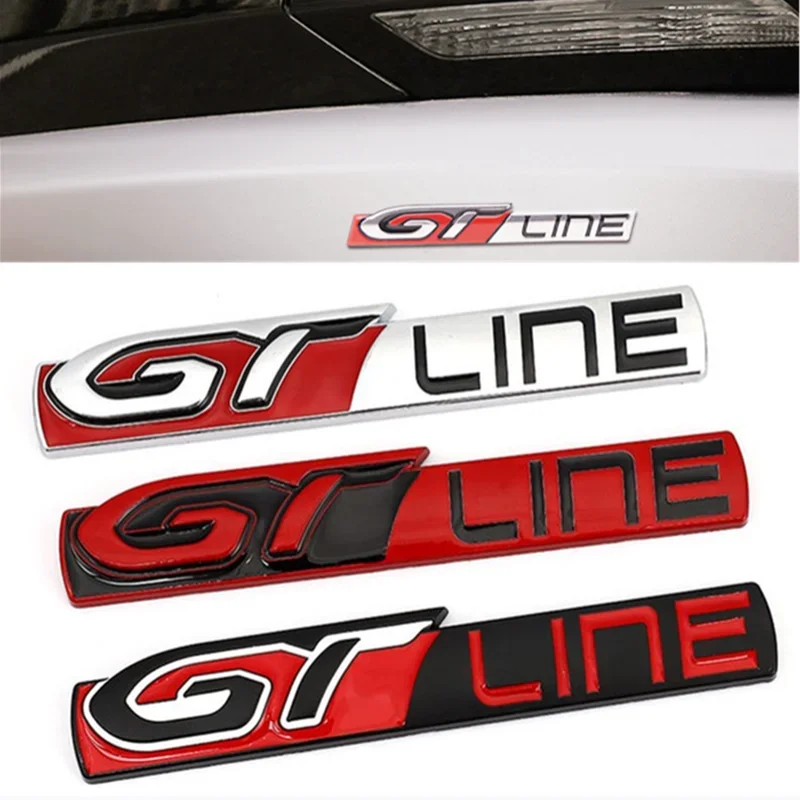 

For Peugeot GT Line Logo 308 508 Rear Boot Trunk Tailgate Emblem Side Fender Badge Decals 3008 5008 Renault KIA Stickers Stinger