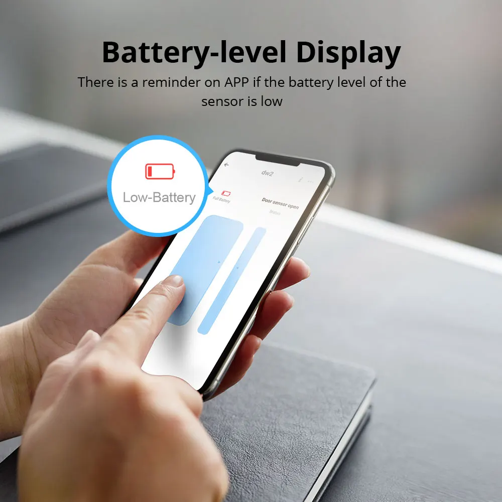 SONOFF DW2 WiFi Magnetic Door/Window Sensor Smart Home Security EWeLink Remote Alerts Notification Work With Alexa Google Home