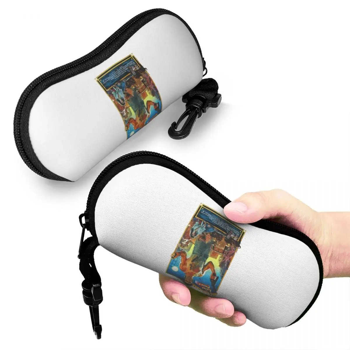 

Big Trouble In Little China Shell Glasses Case Portable Sunglasses Box Women Men Soft Eyeglass Bag Pouch