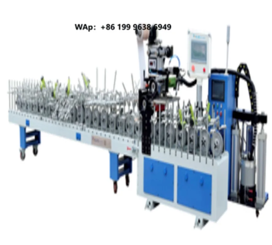 TAISAN Wood Work Machine Door and PVC Wood Processing Machinery MDF Profile Wrapping Machine 380V 50HZ Easy to Operate