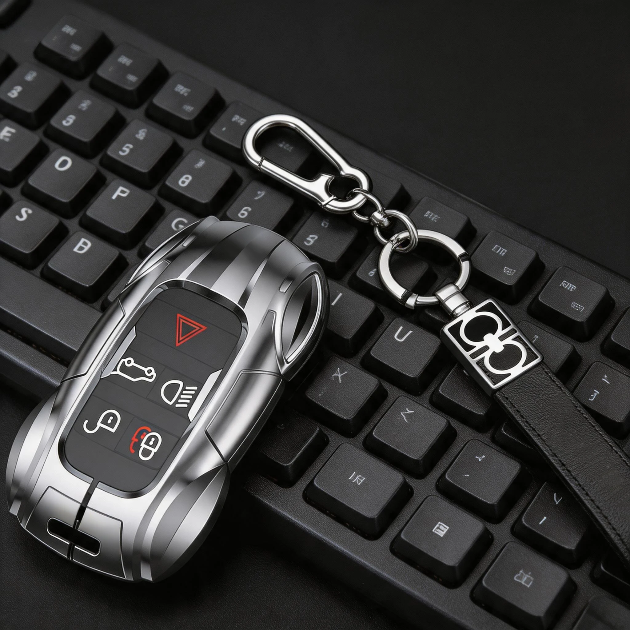Zinc Alloy Car Key Protective Case Cover for Applicable to Jaguar XF XJL XJ XE e-Pace Durable Key Cover Accessory