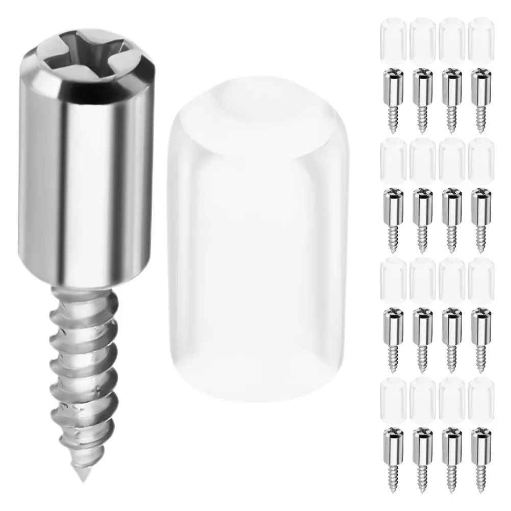 100Pcs Heavy Duty Shelf Support Pegs Self-Tapping Screw Design Secure Stable Hold for Wood Glass Particleboard Furniture Shelves