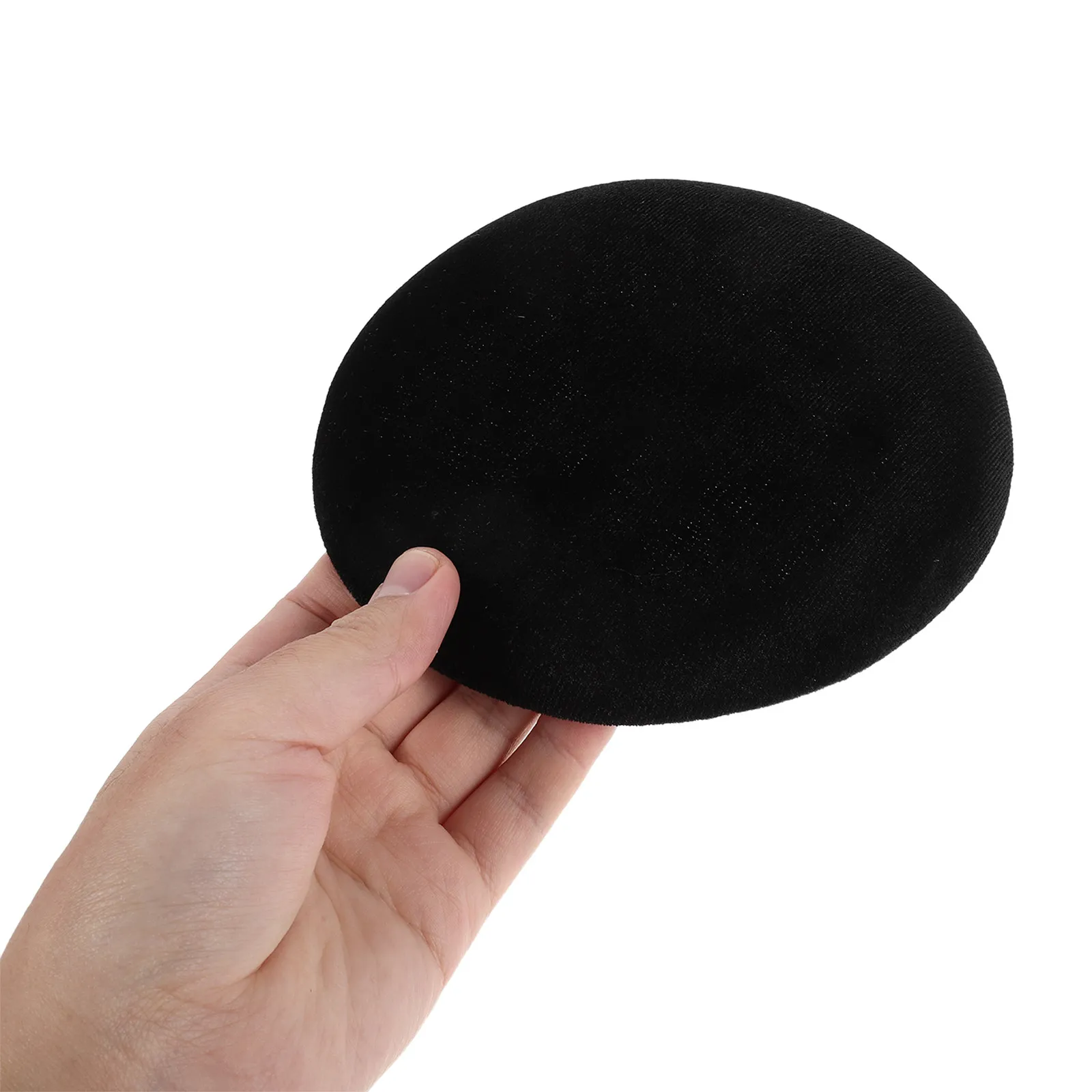 

Lint Millinery Fascinator Base 6 Inch Black Round Mini Beret Hat DIY Craft Material Vintage Tea Party Wedding Headpiece Adult