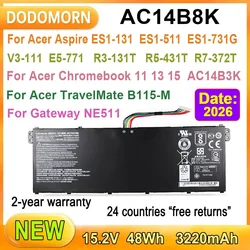 New AC14B8K Laptop Battery For Acer Aspire ES1-131 ES1-311 V3-111 V5-122 E5-771 R3-131T R5-431T V3-371-55DT NE511 TF71-BM B115-M