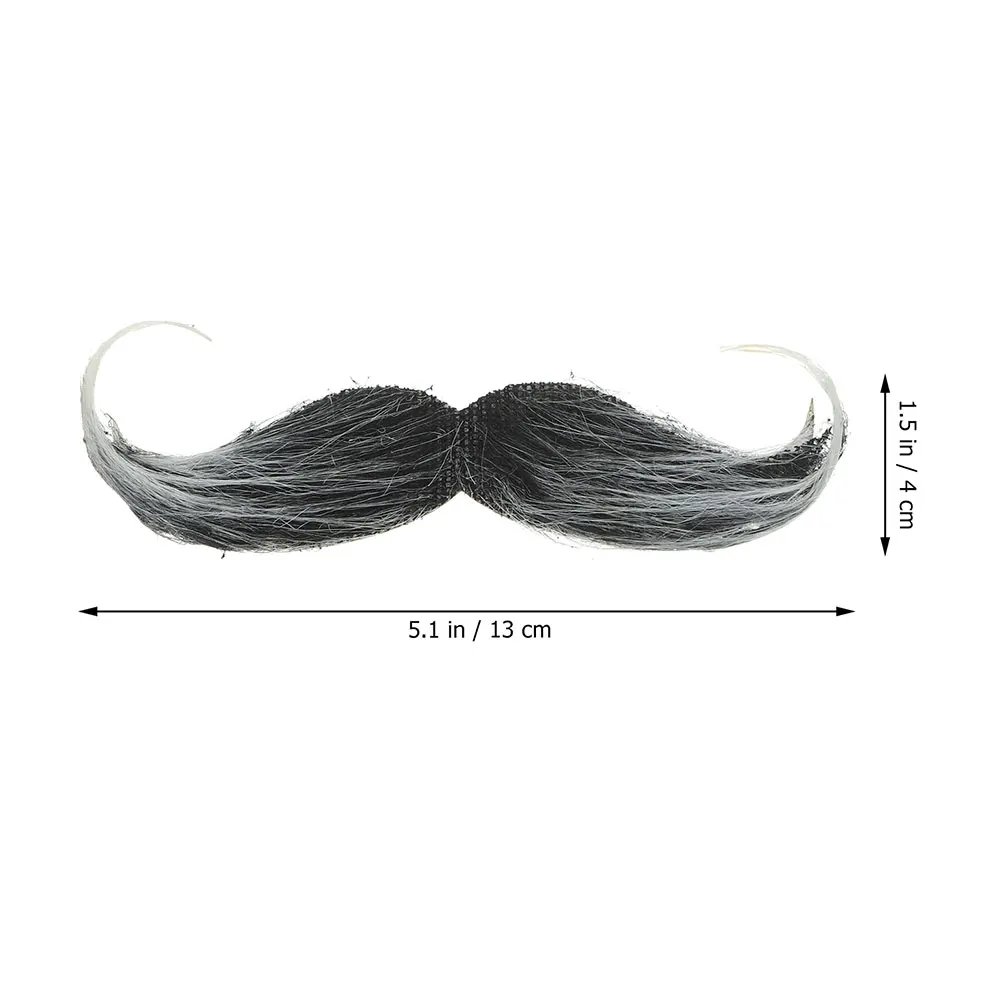 2 buah pakaian janggut palsu realistis kumis janggut buatan dewasa janggut yang realistis untuk Cosplay rambut halloween pria