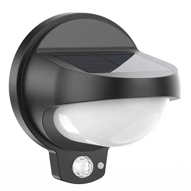 ABJI-Solar Fence Lanterns Outdoor LED Wall Light With Motion Sensor Waterproof Solar Porch Lights Barn Shed Garage Garden