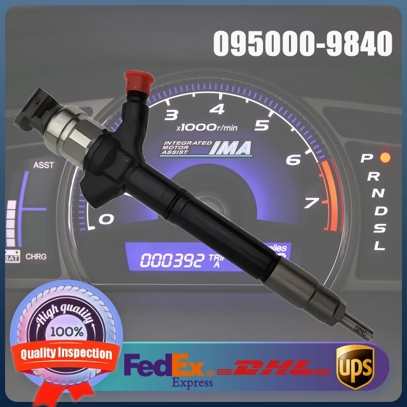 

095000-9840 23670-51070 23670-59055 Common Rail Fuel Injector for Toyota Land Cruiser 4.5 D V8 1VD-FTV Diesel Engine