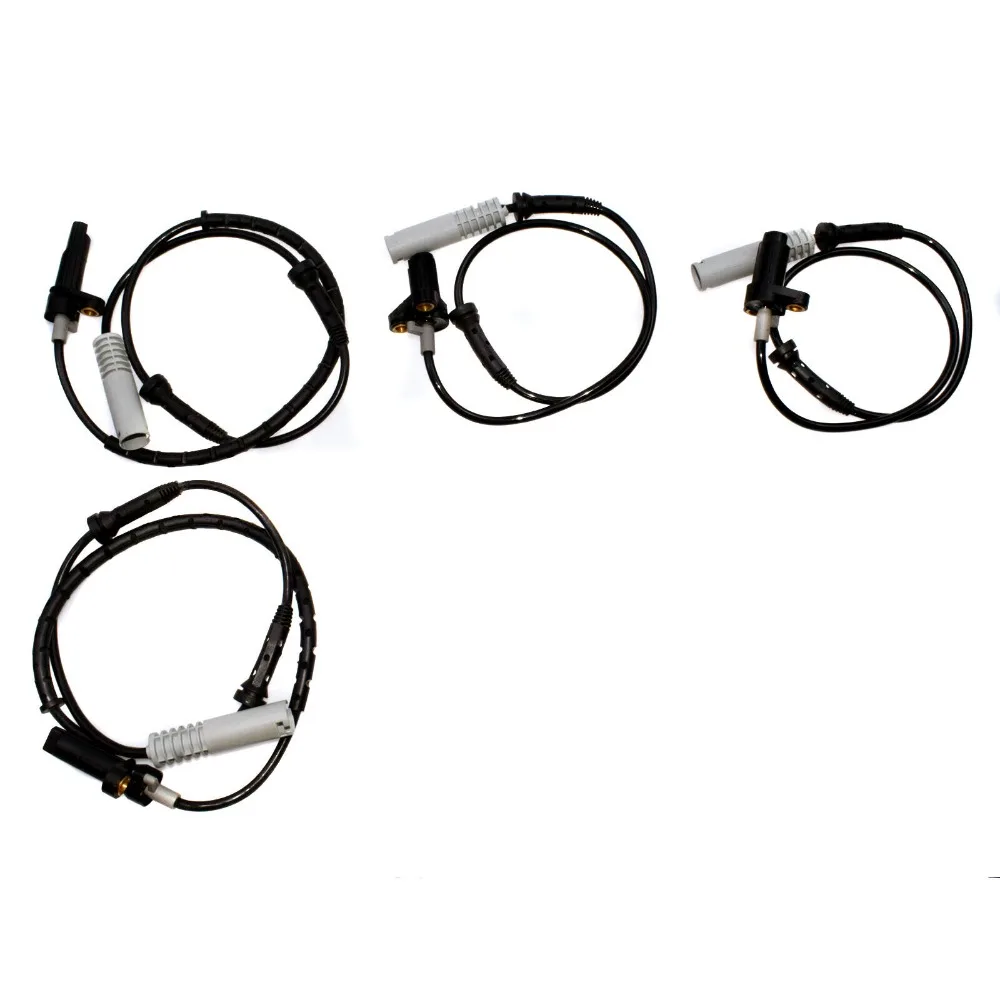 4x Front & Rear ABS Wheel Speed Sensor For 34521182160 34521182159 B-MW 528i 540i