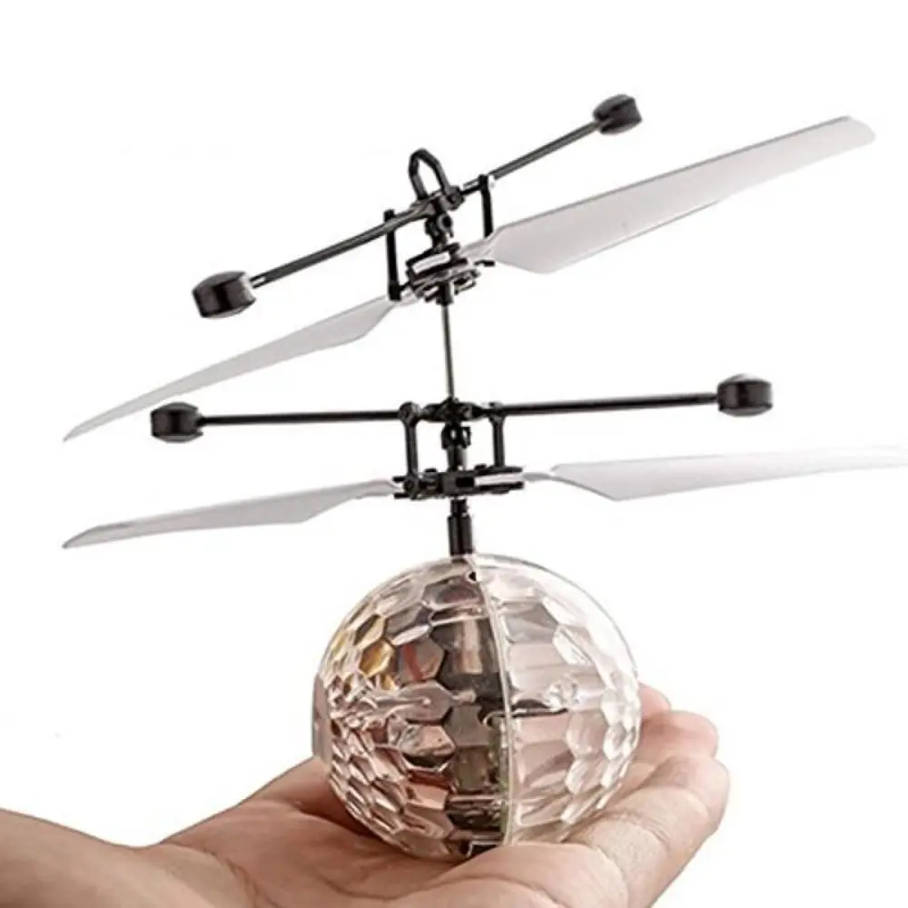 speelgoed Helikopter Vliegtuig Quadcopter Dron Light Up Ball Drone Light Up Inductie Vliegtuigen Mini Drone Speelgoed Vliegende kristallen bol