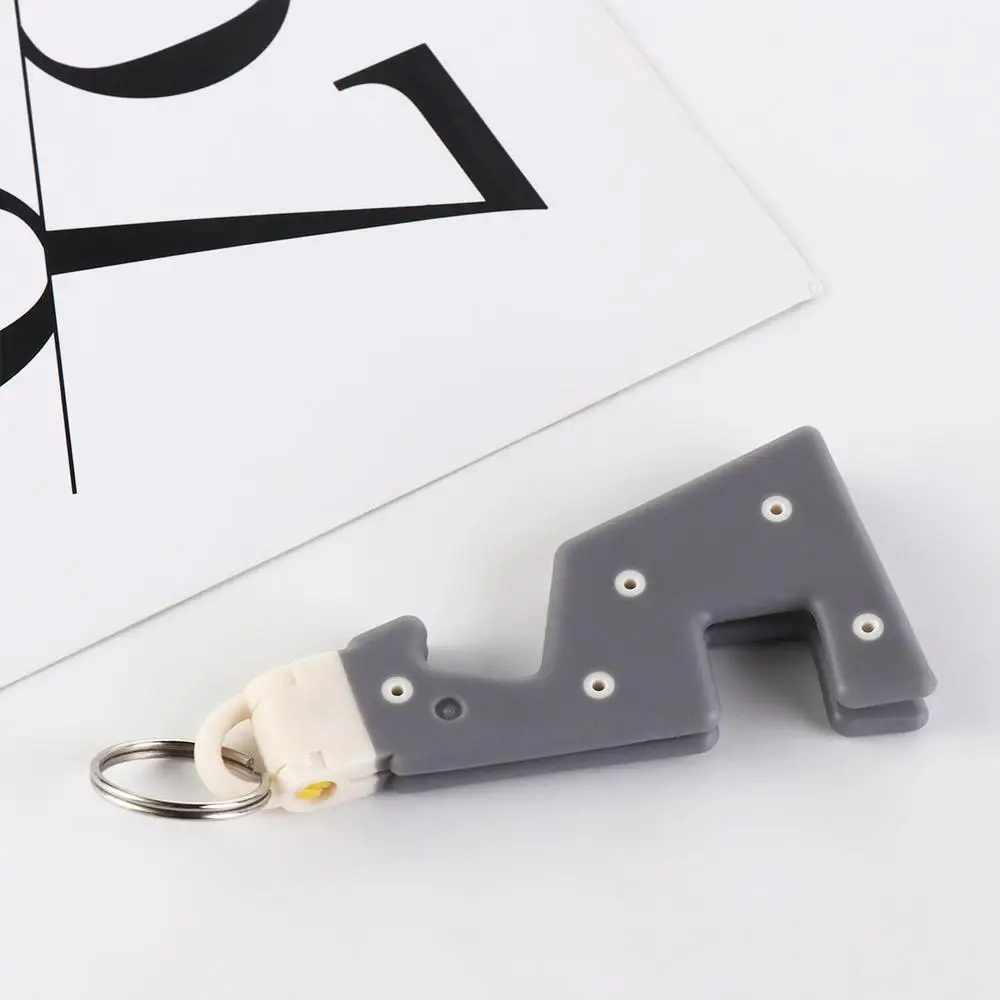 Keyring Desk Phone Holder Keychain ABS Foldable Keychain Mobile Phone Stand Ultra Thin Portable