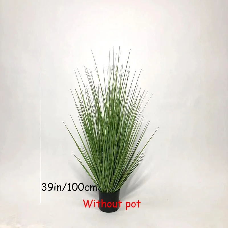 59in Artificial Plants Onion Grass Greenery Faux Fake Shrubs Fake Tall Grass Artificial Grass Plant for Home Outdoor Shop Decor