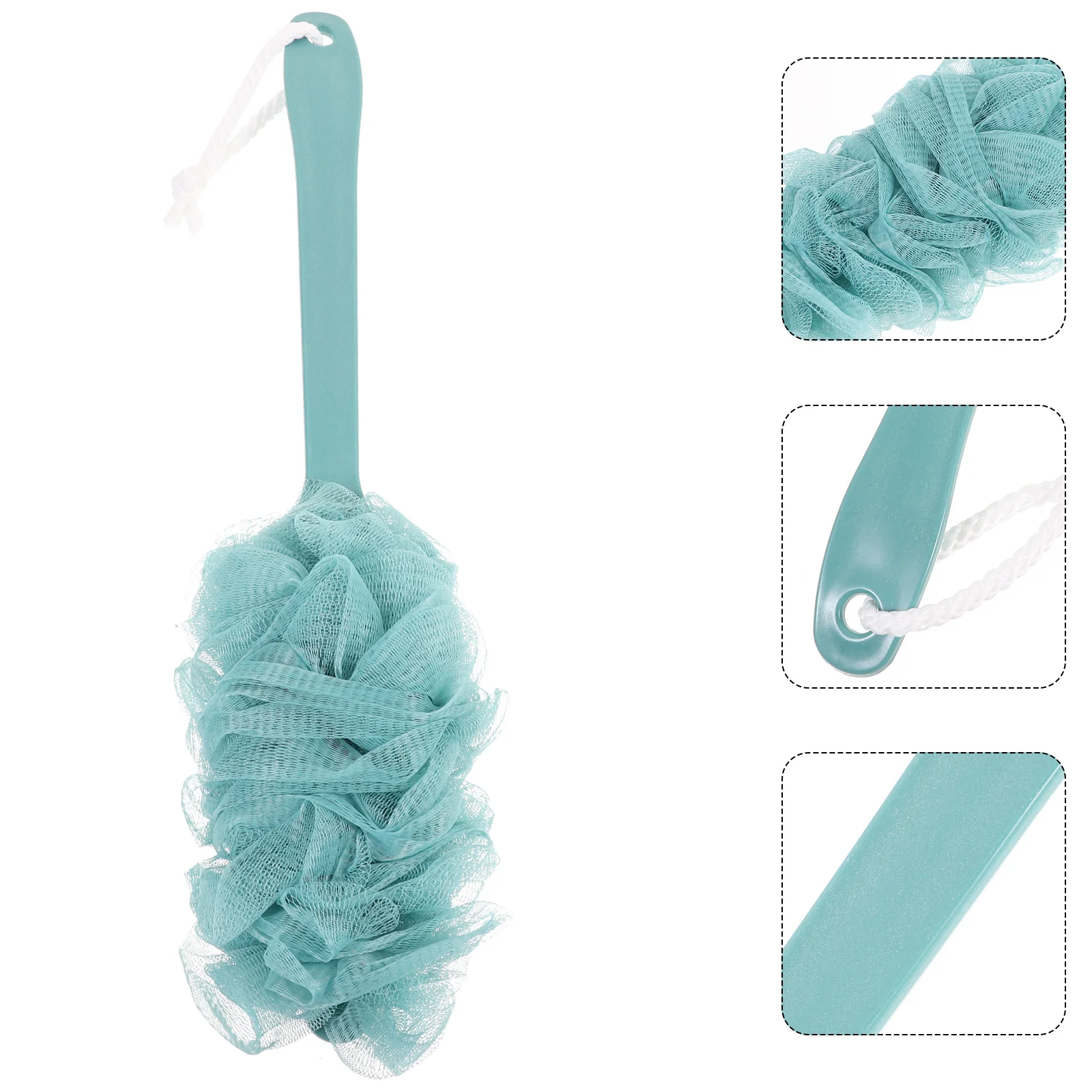 

Washcloths Bath Brush for Back with Handle Long Ball Scrubber Sponges Man