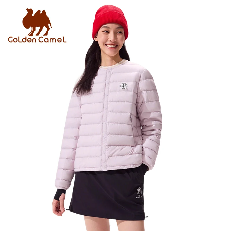 GOLDEN CAMEL Women's Down Jackets for Women Lightweight Fashionable Cold-resistant Warm Cotton Short Coat 2025 Autumn and Winter