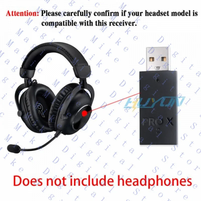 H Receiver for Logitech G Pro X2 Lightspeed Wireless Gaming Headset - view 4