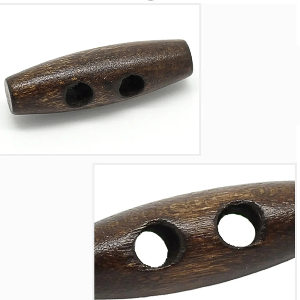 

50Pcs Wooden Buttons Wood Oval Double Hole Sewing Craft Decoration DIY Embellishment for Knitting Scrapbooking Cardmaking