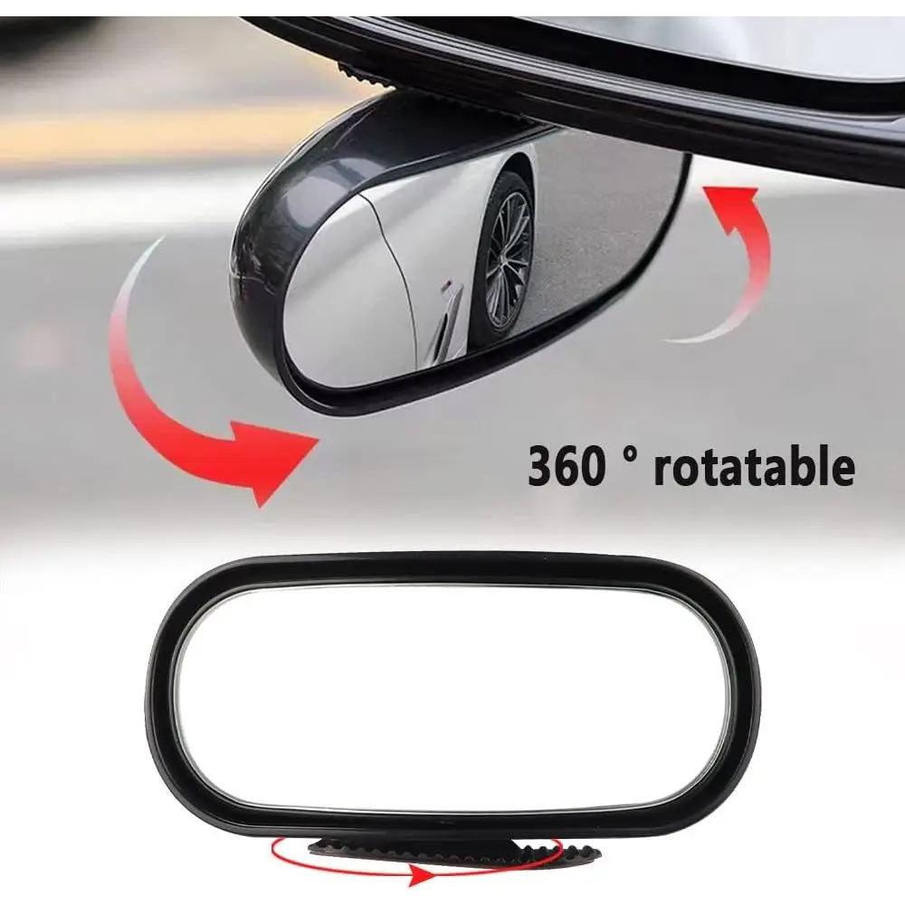 

Universal Car Accessories Car Mirror Auxiliary Rear View Mirror Wide Angle Side Rear Mirrors Reverse Blind Spot 360° Adjustable