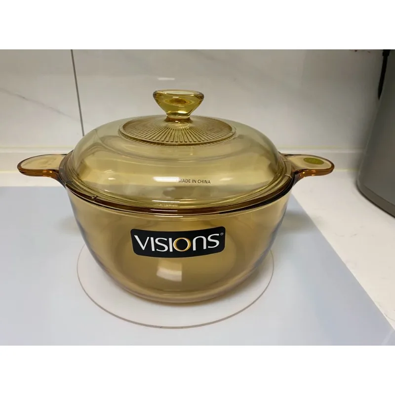 

Жаростойкая стеклянная кастрюля с крышкой, прозрачная кастрюля из боросиликатного супа, плита, безопасная в духовке, видимая кипящая кухонная посуда