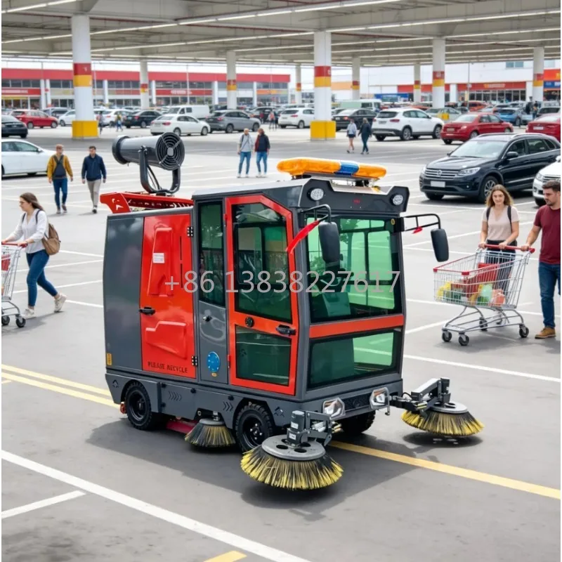 Electric Sweeping Vehicle High-pressure Fog Cannon Municipal Community Road Fallen Leaves Cleaning