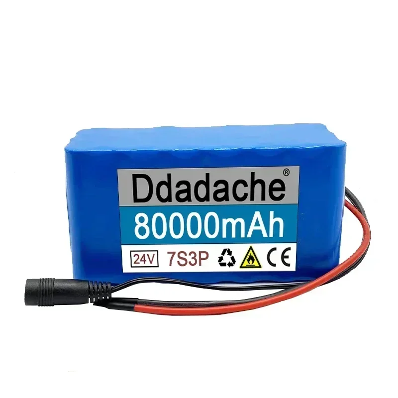 Free Shipping100% Original New 24V 80Ah 7S3P 18650 rechargeable battery 29.4V battery pack+29.4Vcharger electric scooter battery