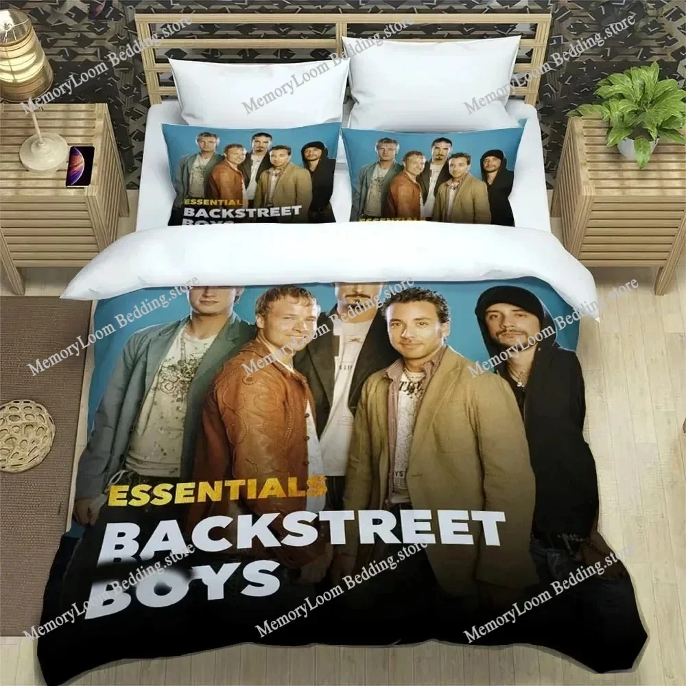 

Singer Style Trendy BSB Band Backstreet Boys Bedding Set Twin/Full/Queen Size Duvet Cover Pillowcase Soft Bedroom Set Home