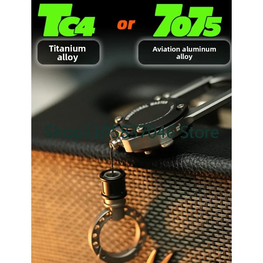 Keychain Mountaineering Buckle Telescopic Metal Anti Loss Men's Car Pendant Creative Personality Titanium Alloy Gift