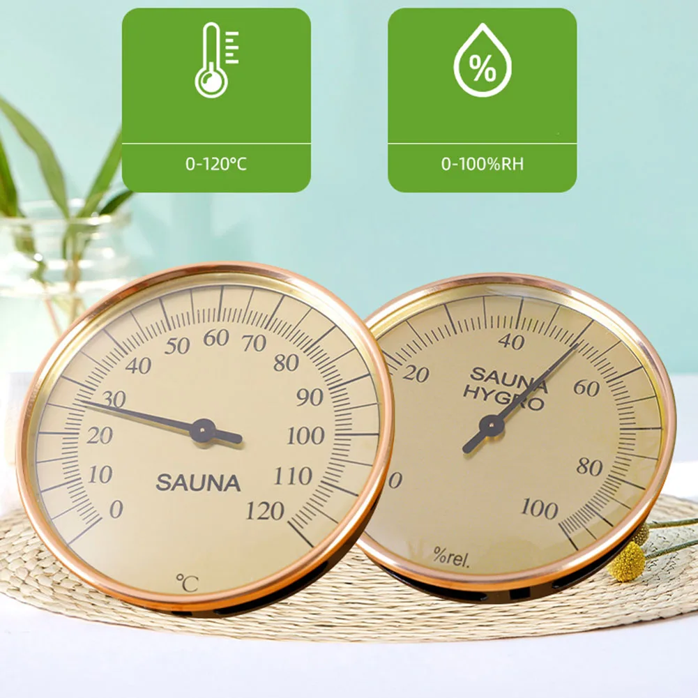 사우나 및 스팀룸용 배터리가 없는 가정용 기압계 온도 습도계 온도계 및 습도계
