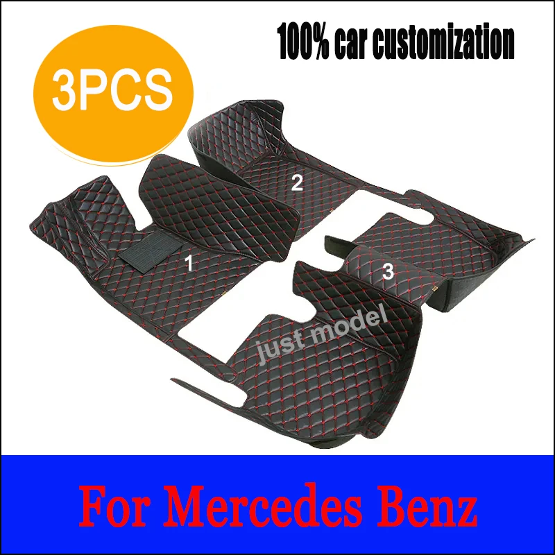 

Custom Made Leather Car Floor Mats For Mercedes Benz W212 2009 2010 2011 2012 2013 2014 2015 Carpets Rugs Foot Pads Accessories