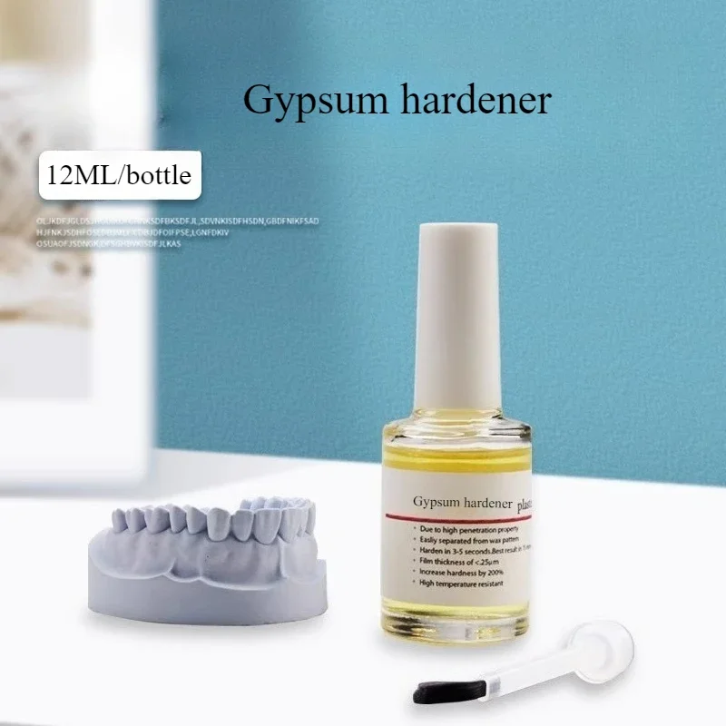

12Pc Dental Gypsum Hardener Surface Curing Agent Gypsum Model Repair Strengthening Agent Dental Separators Dental Oral Materials