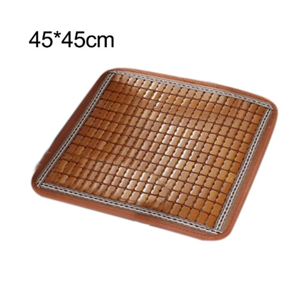Office and Vehicle Seat Mat for Warm Environments - Breathable Top Layer and Silicone Dot Non-Slip Base to Reduce Heat Retention