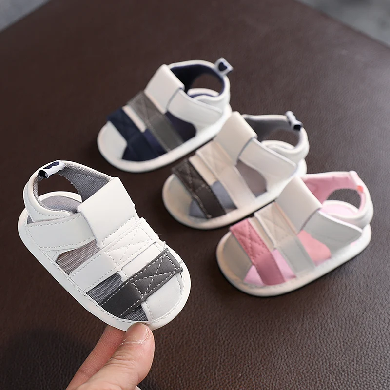 VALEN SINA 2024 New Newborn girl Baby Boy Summer Casual Sandals Pu Cool Soft Baby Shoes 0-12 Mouths